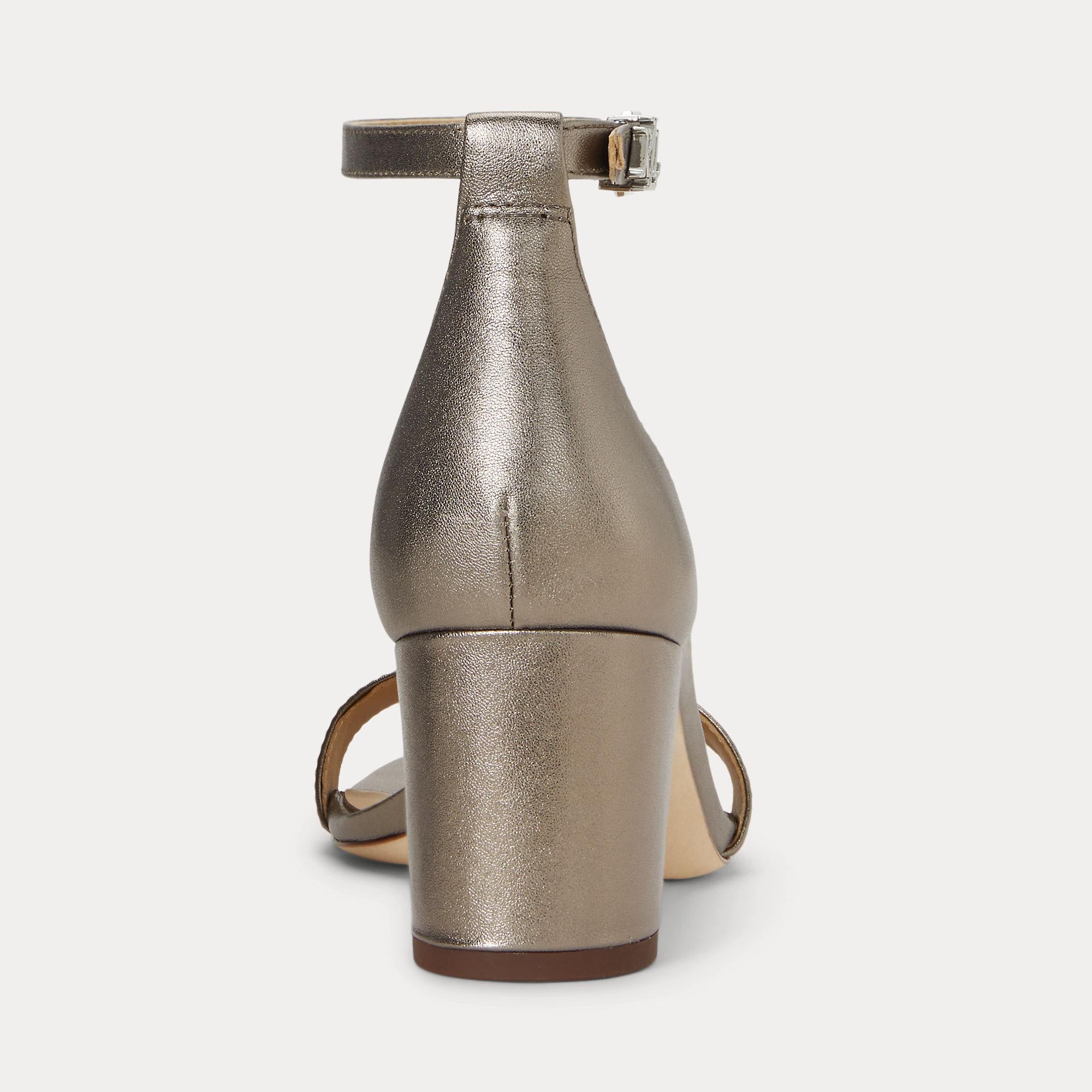 sandalo in nappa metallizzata 802-935562 003 LAUREN RALPH LAUREN 