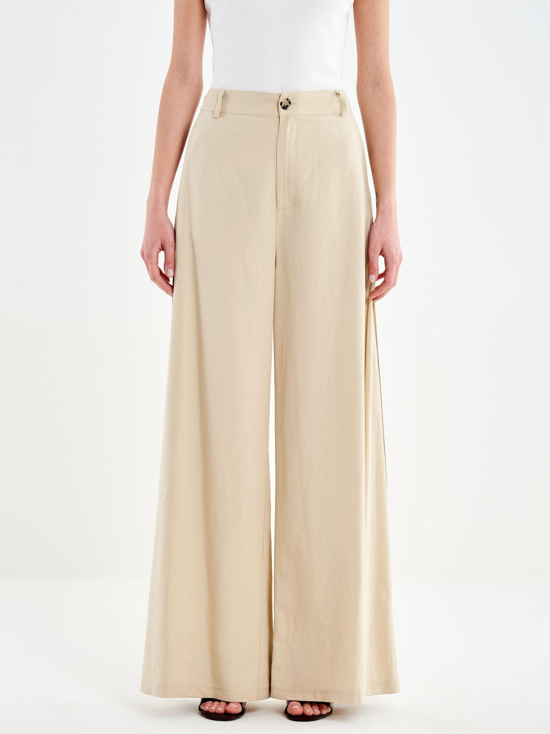 Pantalone ampio TAB1617 BEIGE VICOLO 