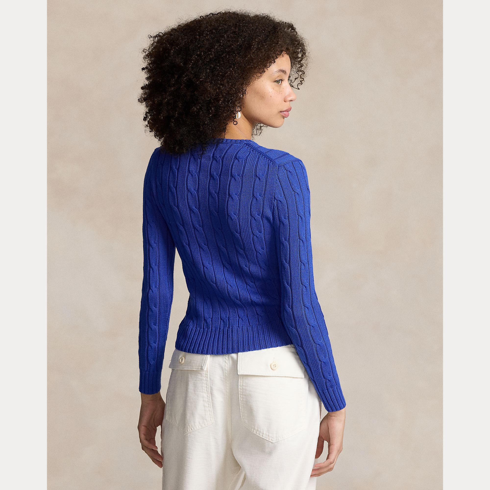 maglioncino a trecce con cavallino 211-891640 006 RALPH LAUREN POLO 