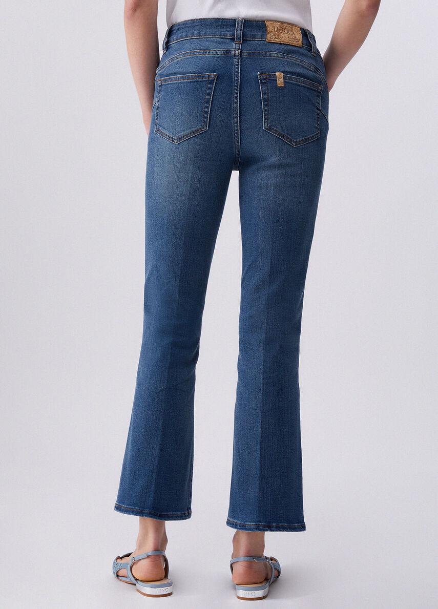 jeans flare cropped UA6040D0318 79012 LIU JO DENIM 