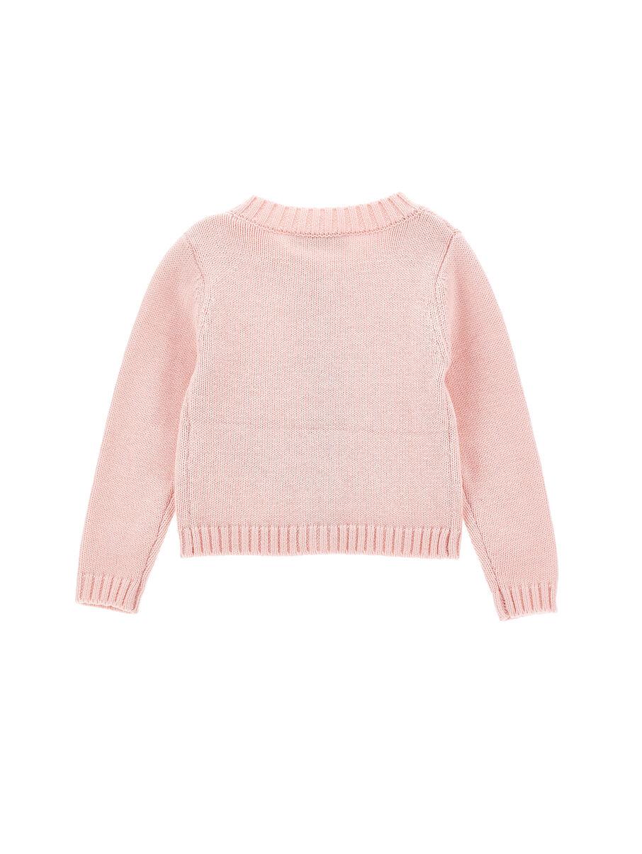 cardigan con fiocchi in tono 37F800 6060 0090 MONNALISA 