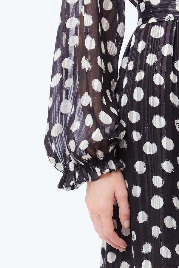 abito corto a pois UF5250T044A M9169 LIU JO DENIM 