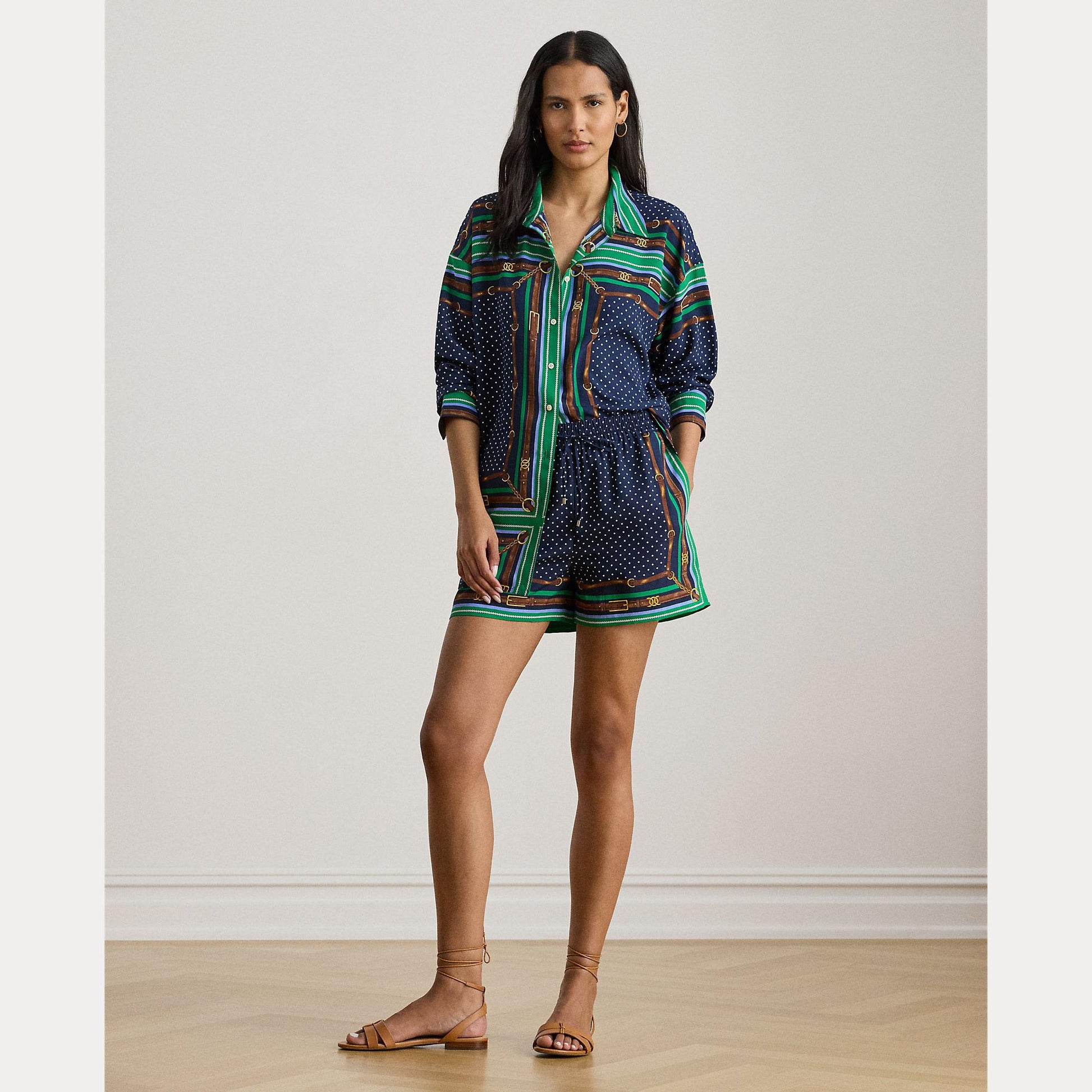 shorts con stampa 200-B20822 001 LAUREN RALPH LAUREN 