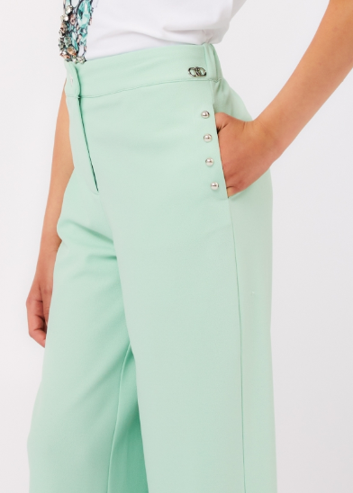 Pantalone con applicazioni laterali GA6022J4633 36110 LIU JO JUNIOR 
