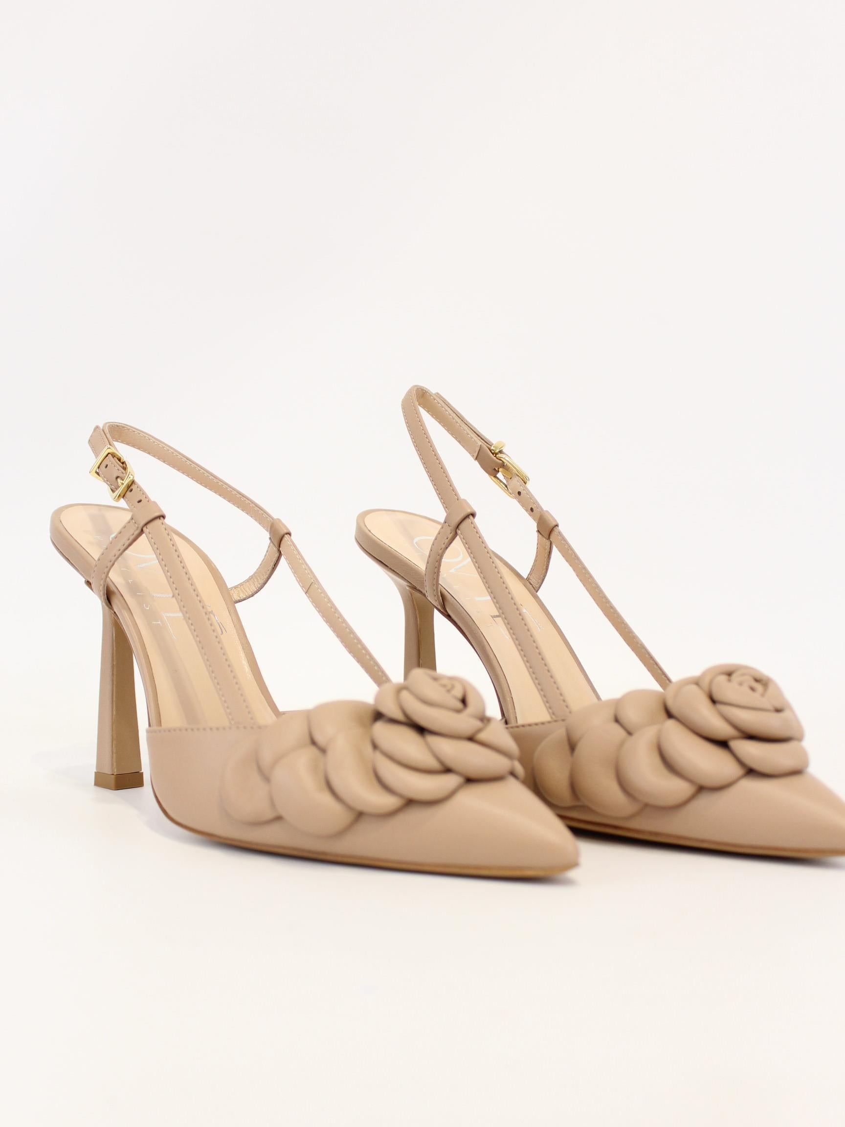 Sandalo con applicazione EG1013 NUDE OVYE' 