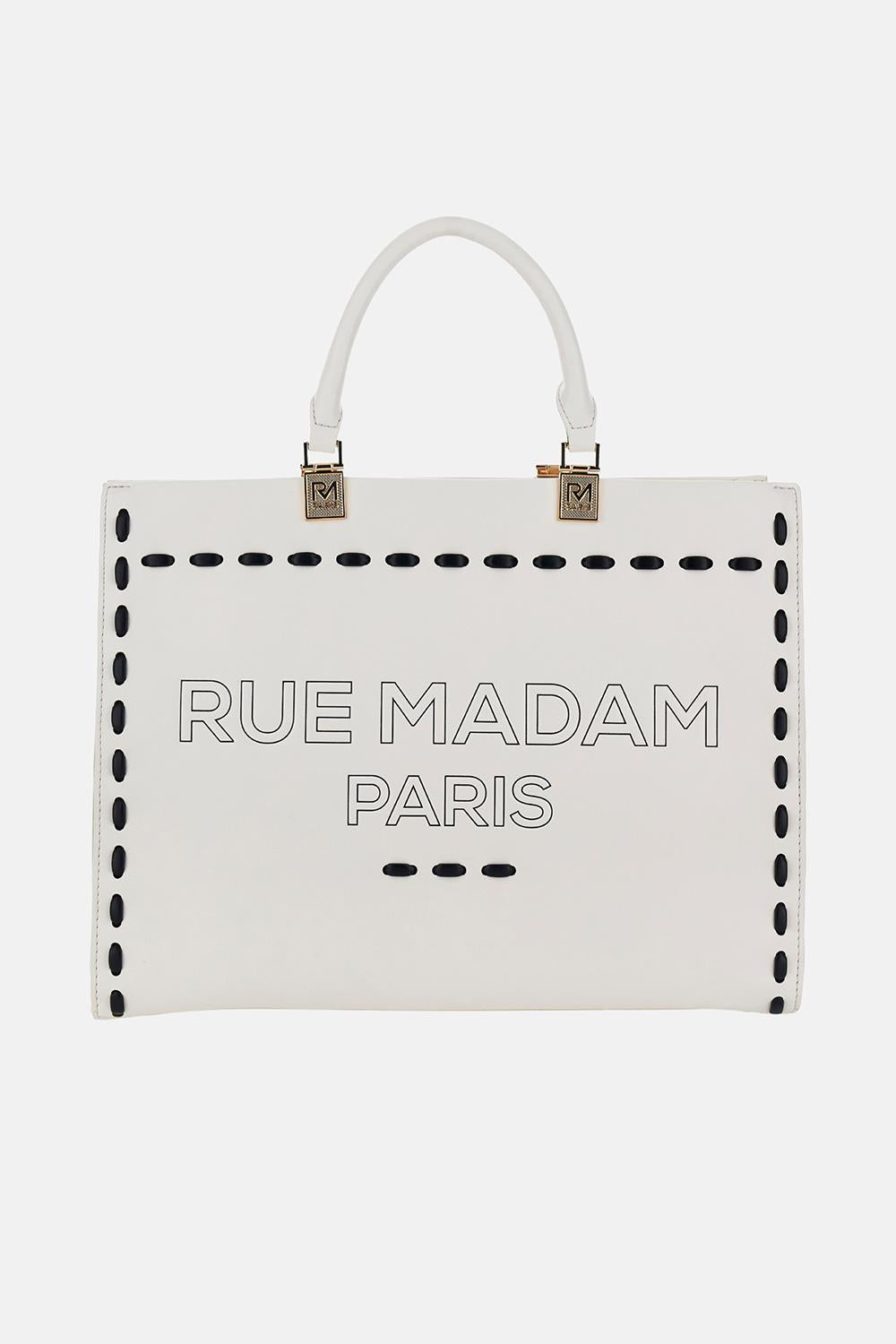 Borsa Iconique spring tote 1531ICONIQUE OFF WHITE RUE MADAM PARIS 