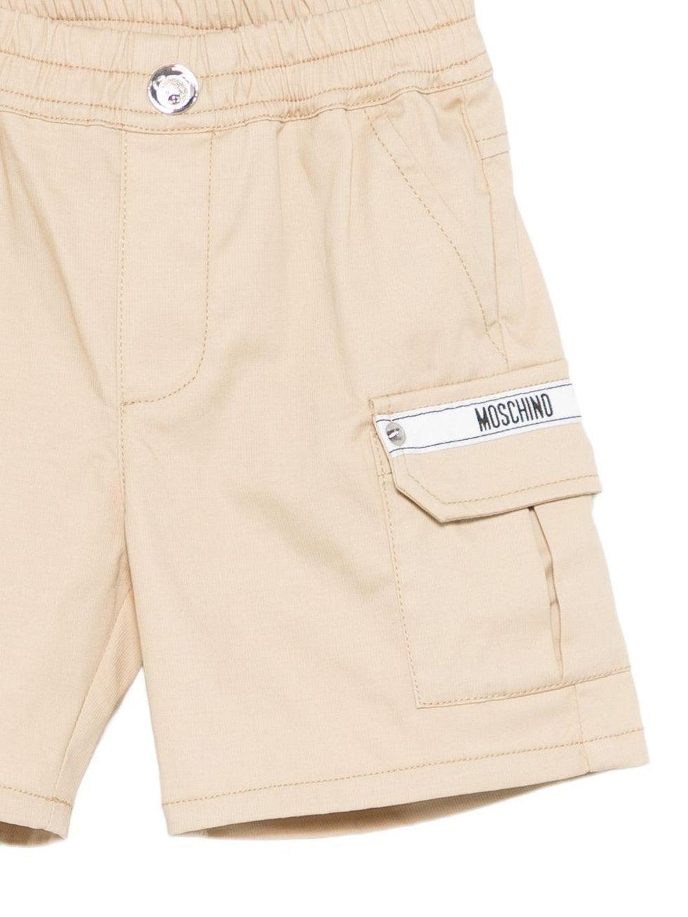 shorts cargo con logo MUQ01Q LYA02 20829 MOSCHINO KIDS 
