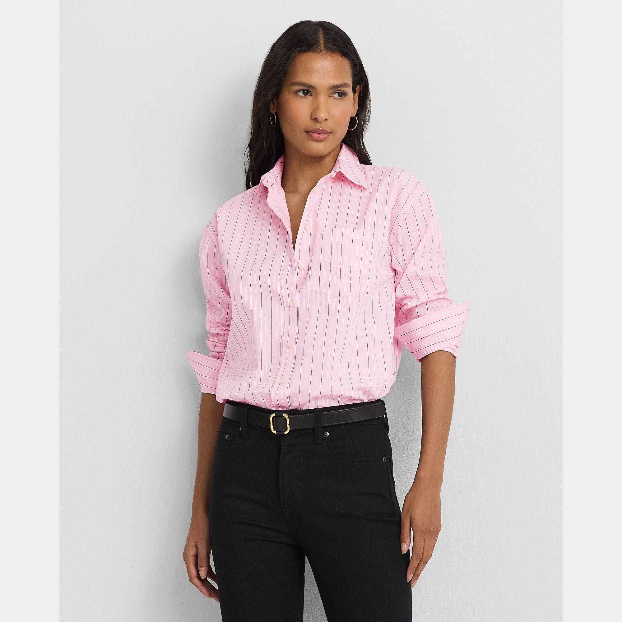 camicia in tessuto a righe 200-932627 001 LAUREN RALPH LAUREN 