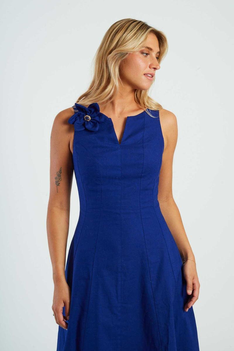 abito con applicazione P615069 GWENOLA MARINE DERHY 