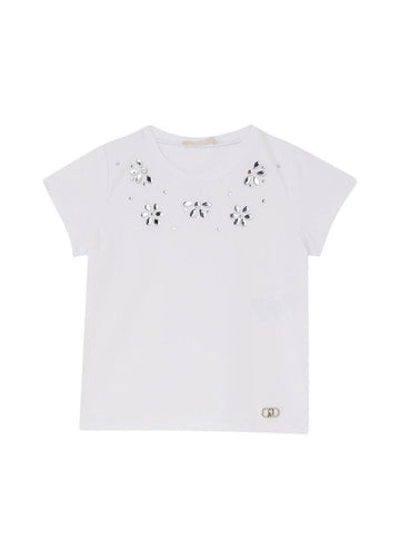 t-shirt con dettagli KA6060JS003 44121 LIU JO JUNIOR 