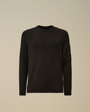 maglia girocollo con lente 19CMKN017A 005558G 888 CP COMPANY 