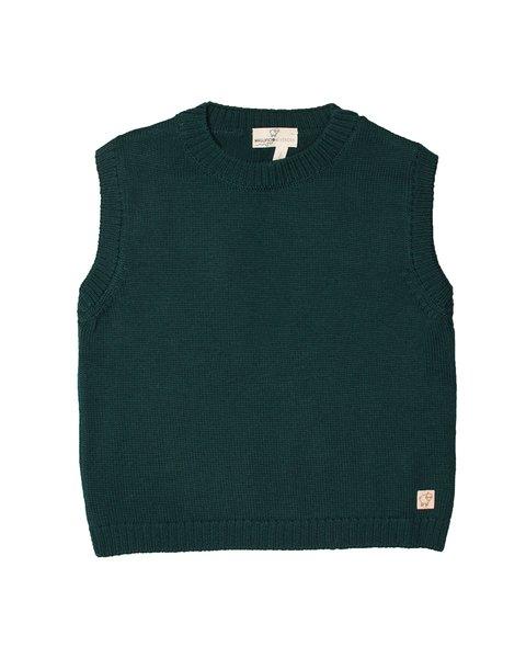 gilet in pura lana merinos 015403 VERDE MAGLIFICIO DI VERONA 