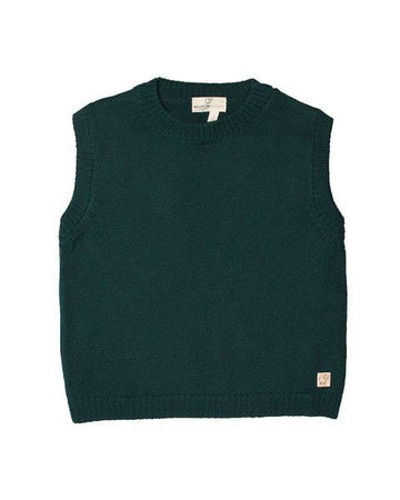gilet in pura lana merinos 015403 VERDE MAGLIFICIO DI VERONA 
