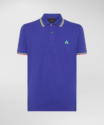 polo con contrasti fluo NEW SELANDIA STR 255 PeUTEREY 