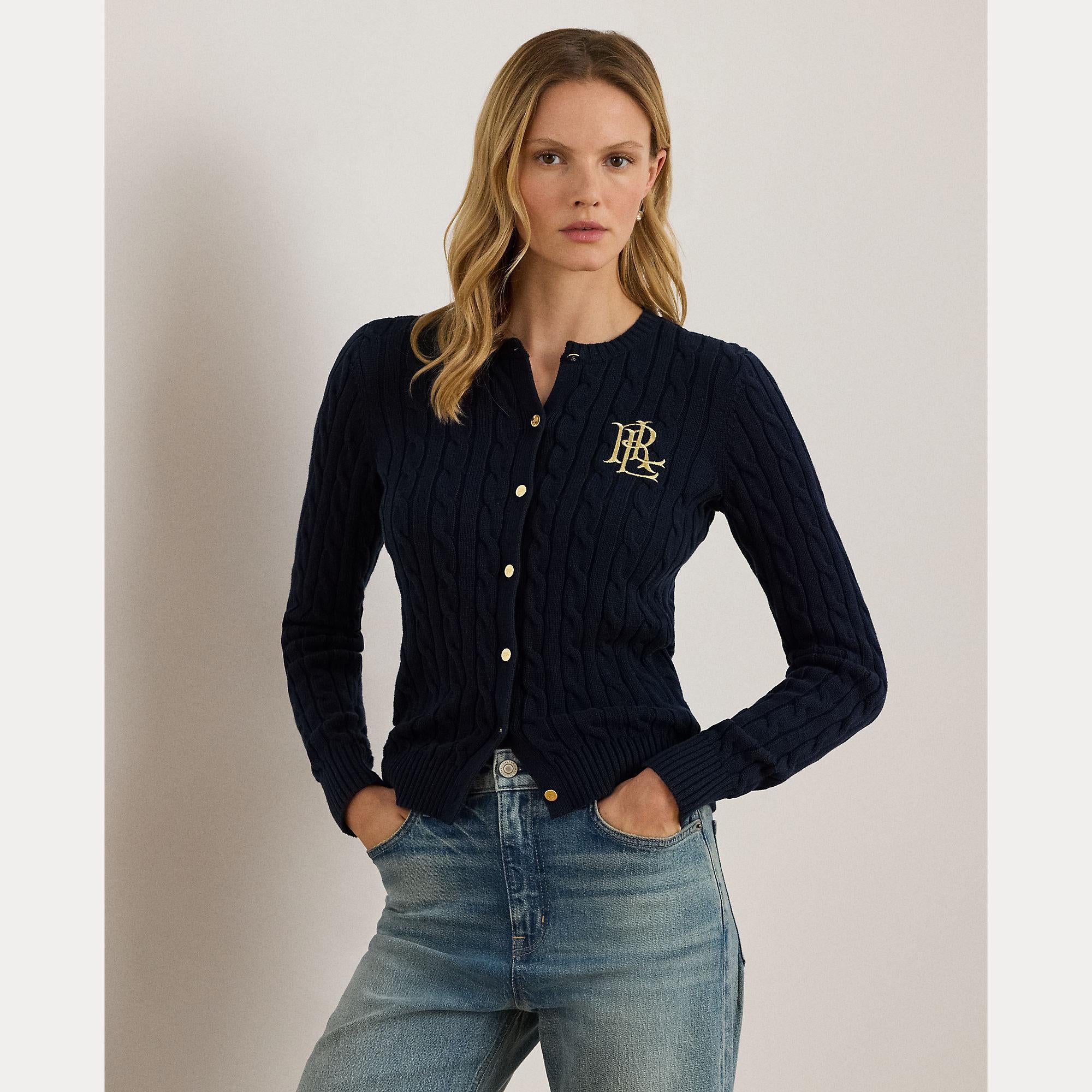 cardigan in cotone a trecce 200-932225 002 LAUREN RALPH LAUREN 