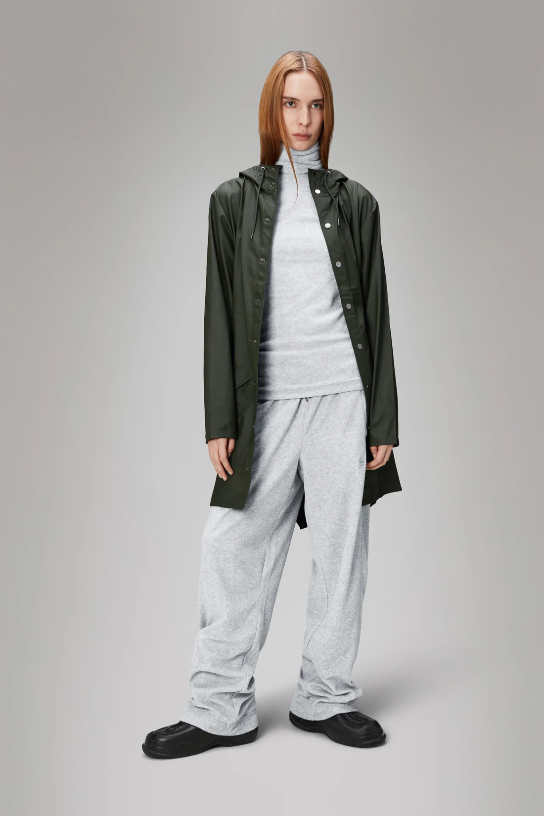 impermabile long jacket 12020 GREEN RAINS 