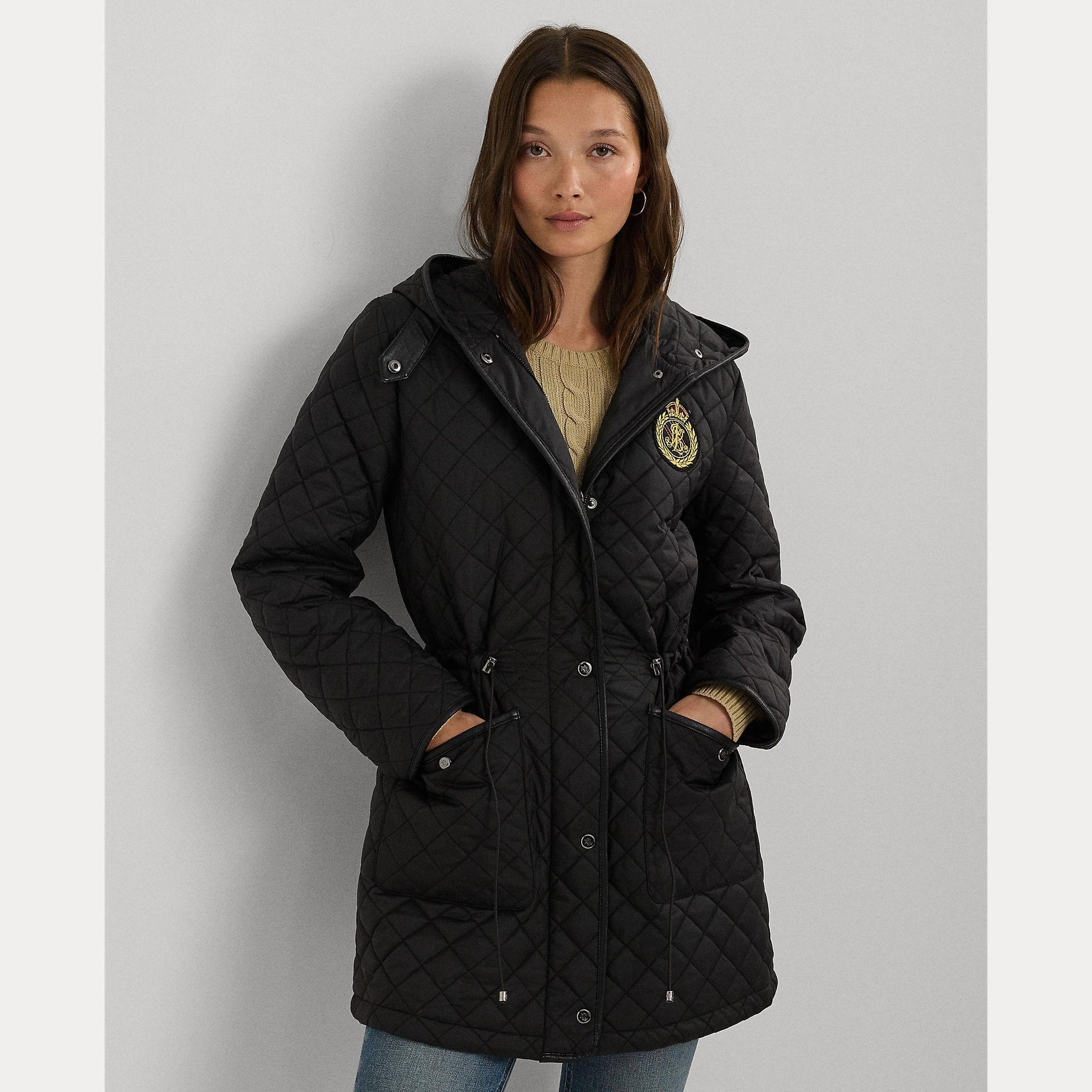 giubbino con logo e fantasia rombi 297-951264 001 LAUREN RALPH LAUREN 