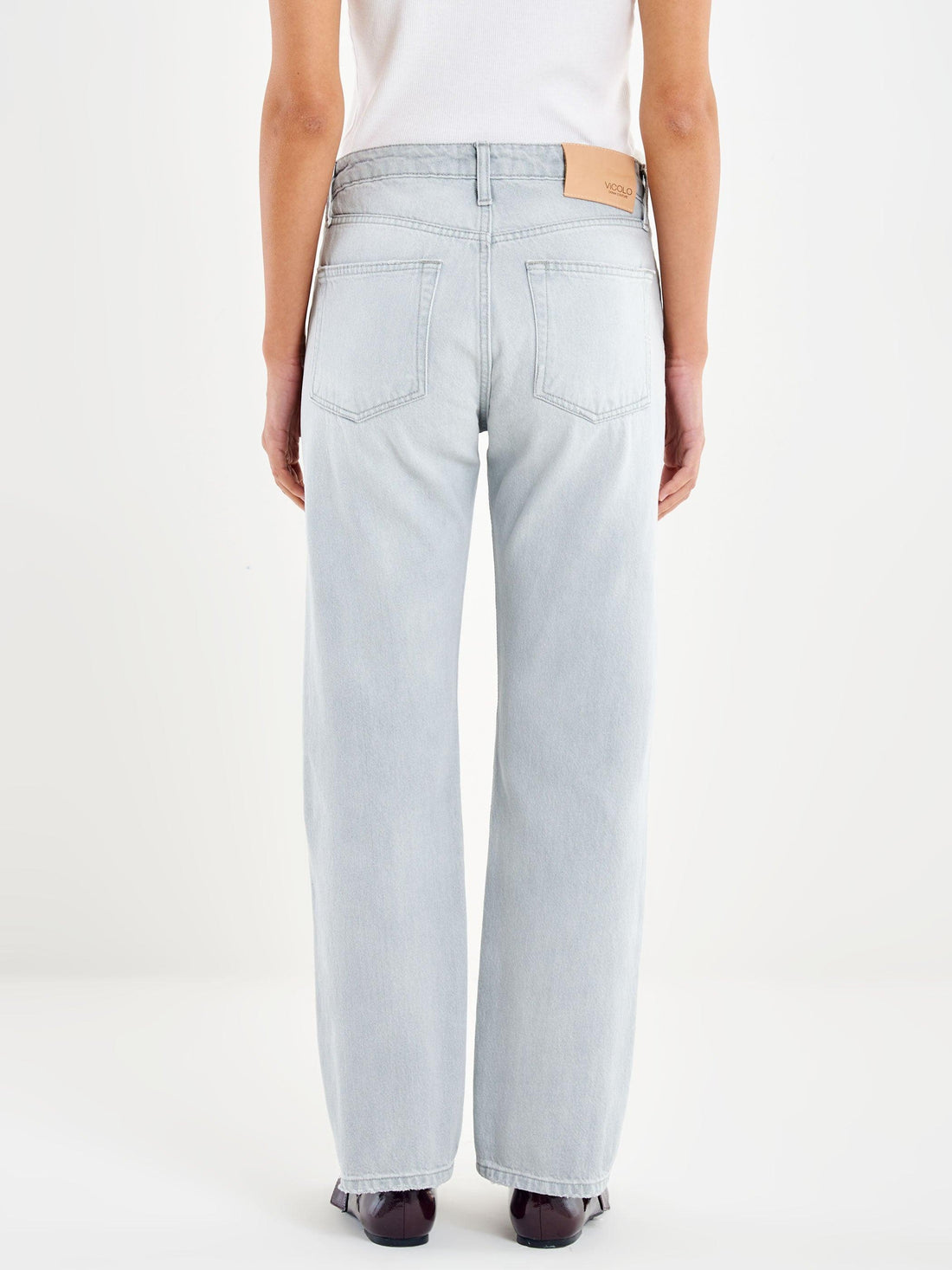 jeans zoe con bottoni DAB 5110 DENIM GRIGIO VICOLO 