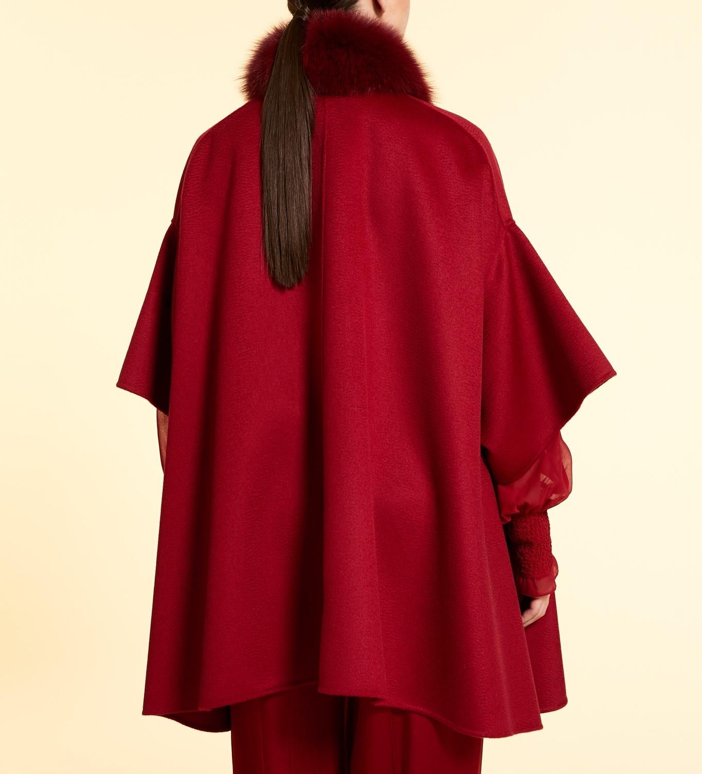 CAPPOTTO IN DOUBLE DI LANA NOTTE 34 MARINA RINALDI 