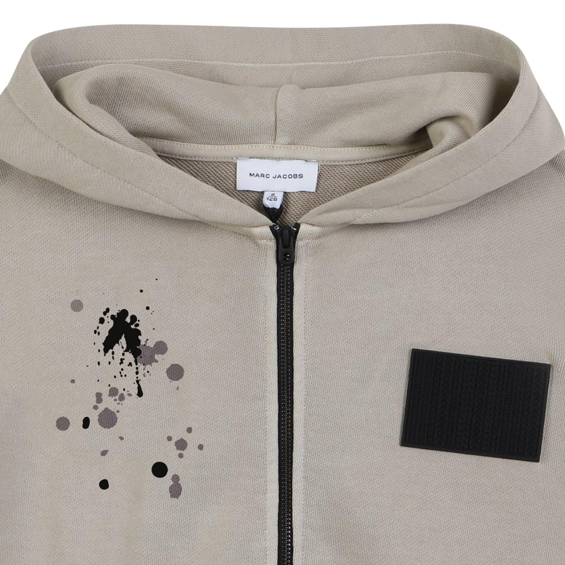 felpa full zip con cappuccio W60629 26C MARC JACOBS KIDS 