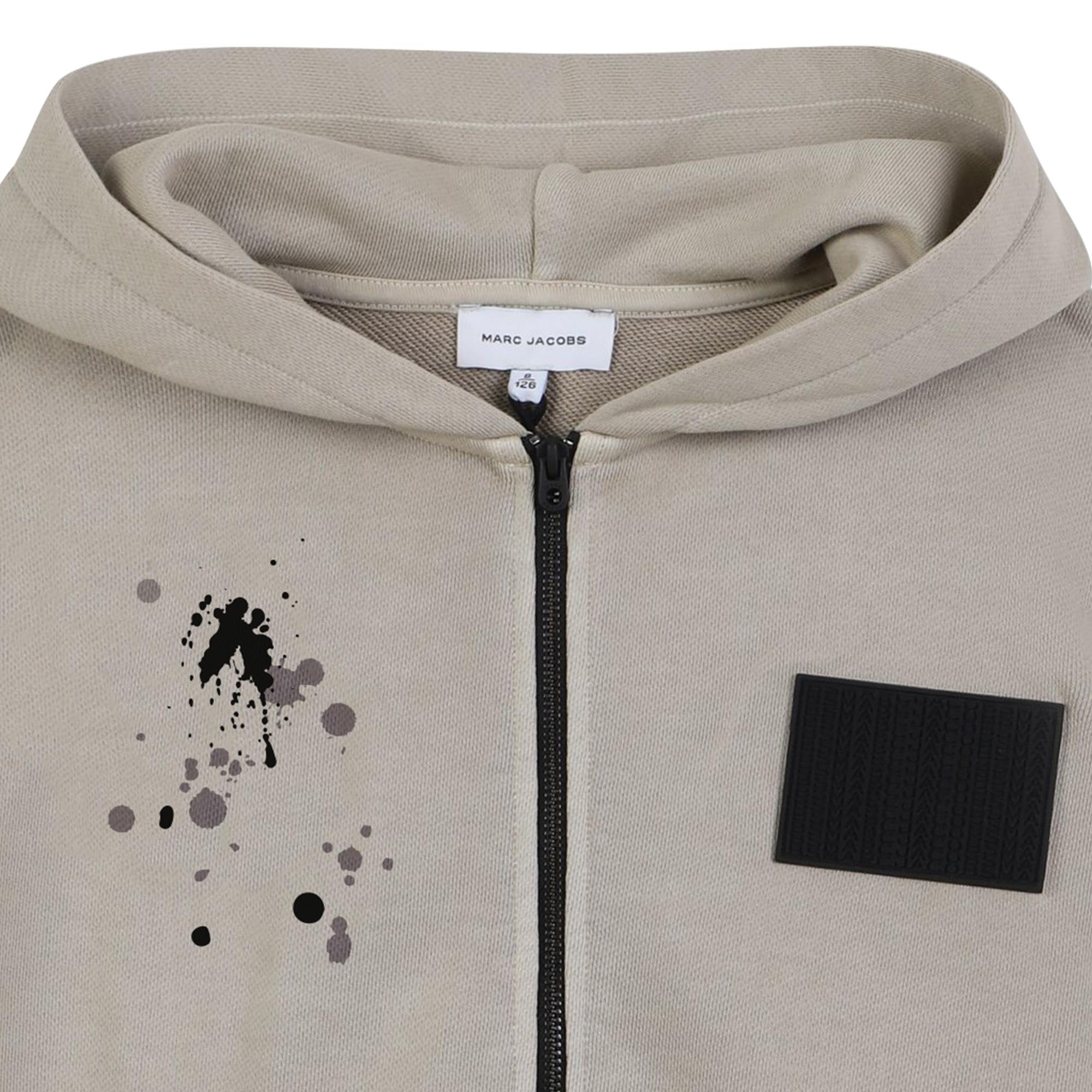 felpa full zip con cappuccio W60629 26C MARC JACOBS KIDS 