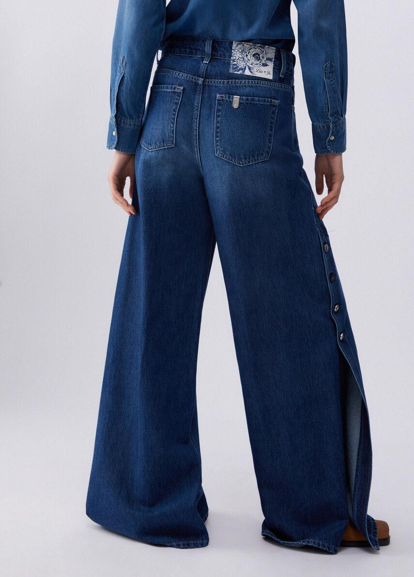 jeans flare con spacchetti UA6168DS079 79052 LIU JO DENIM 