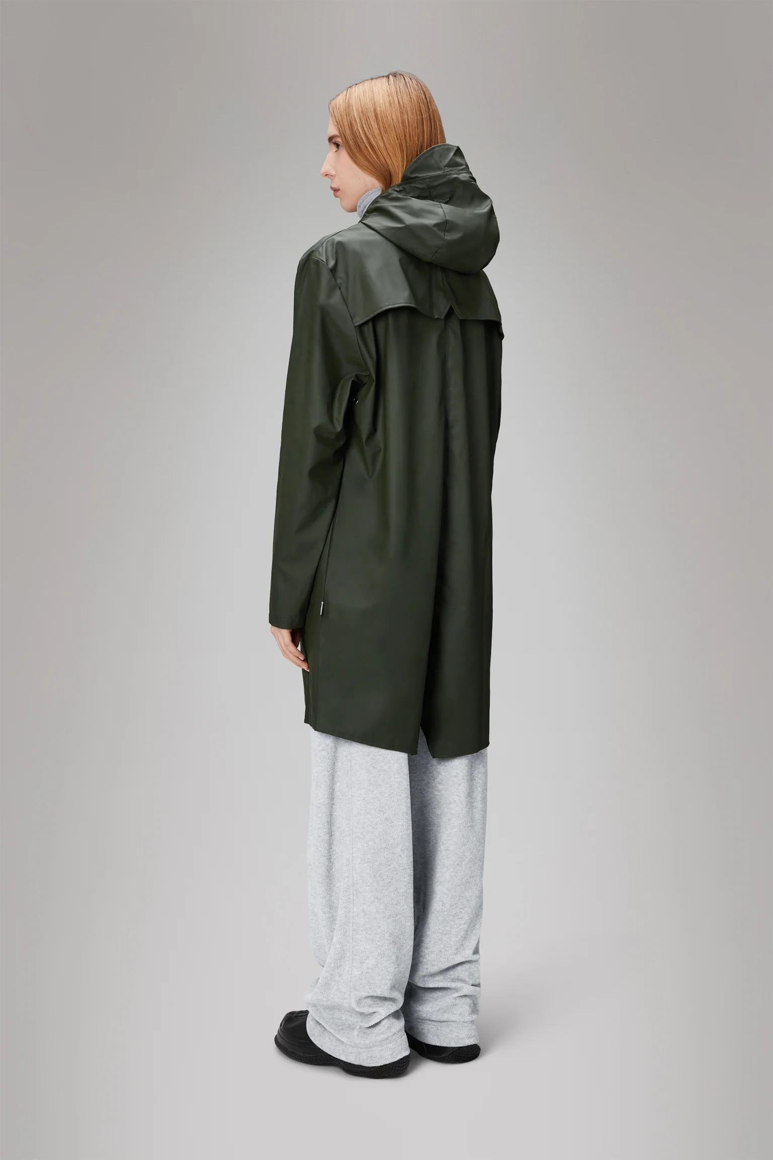 impermabile long jacket 12020 GREEN RAINS 