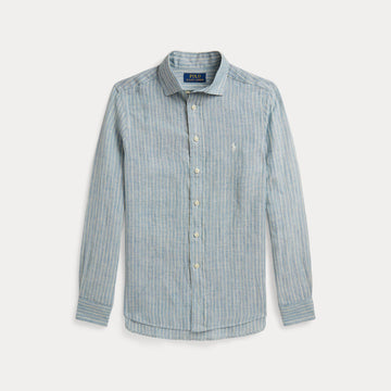 camicia di lino a righe 323-A13343 002 RALPH LAUREN POLO 