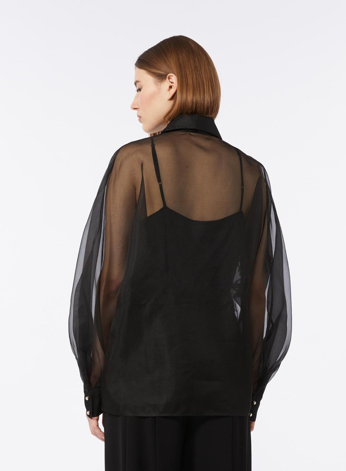 camicia sartoriale con ricamo MSELIBBRA 002 MAXMARA STUDIO ELEGANTE 