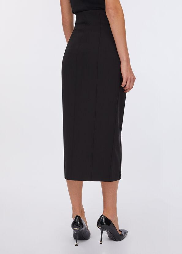 gonna lunga con zip CF5025T2200 22222 LIU JO BLACK 