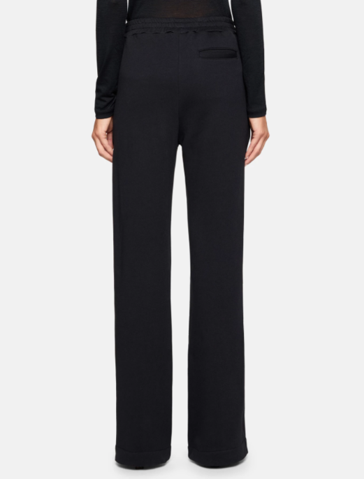 pantalone wide leg in felpa DP737 KF0196 999 DONDUP 