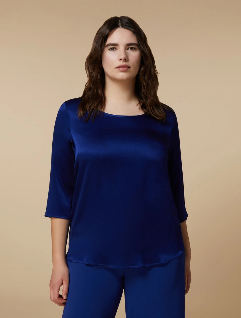 blusa in satin BAMBUS 004 MARINA RINALDI 