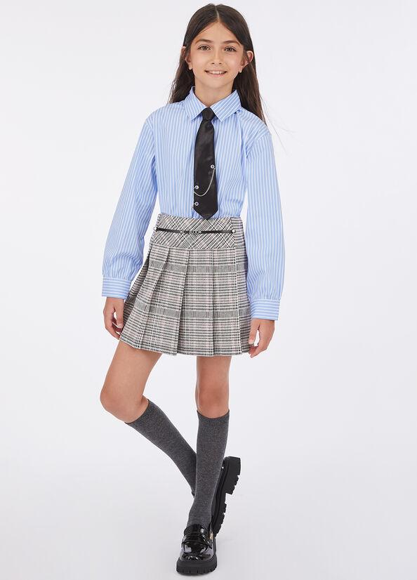 camicia con cravatta GF5056T2951 C3656 LIU JO JUNIOR 
