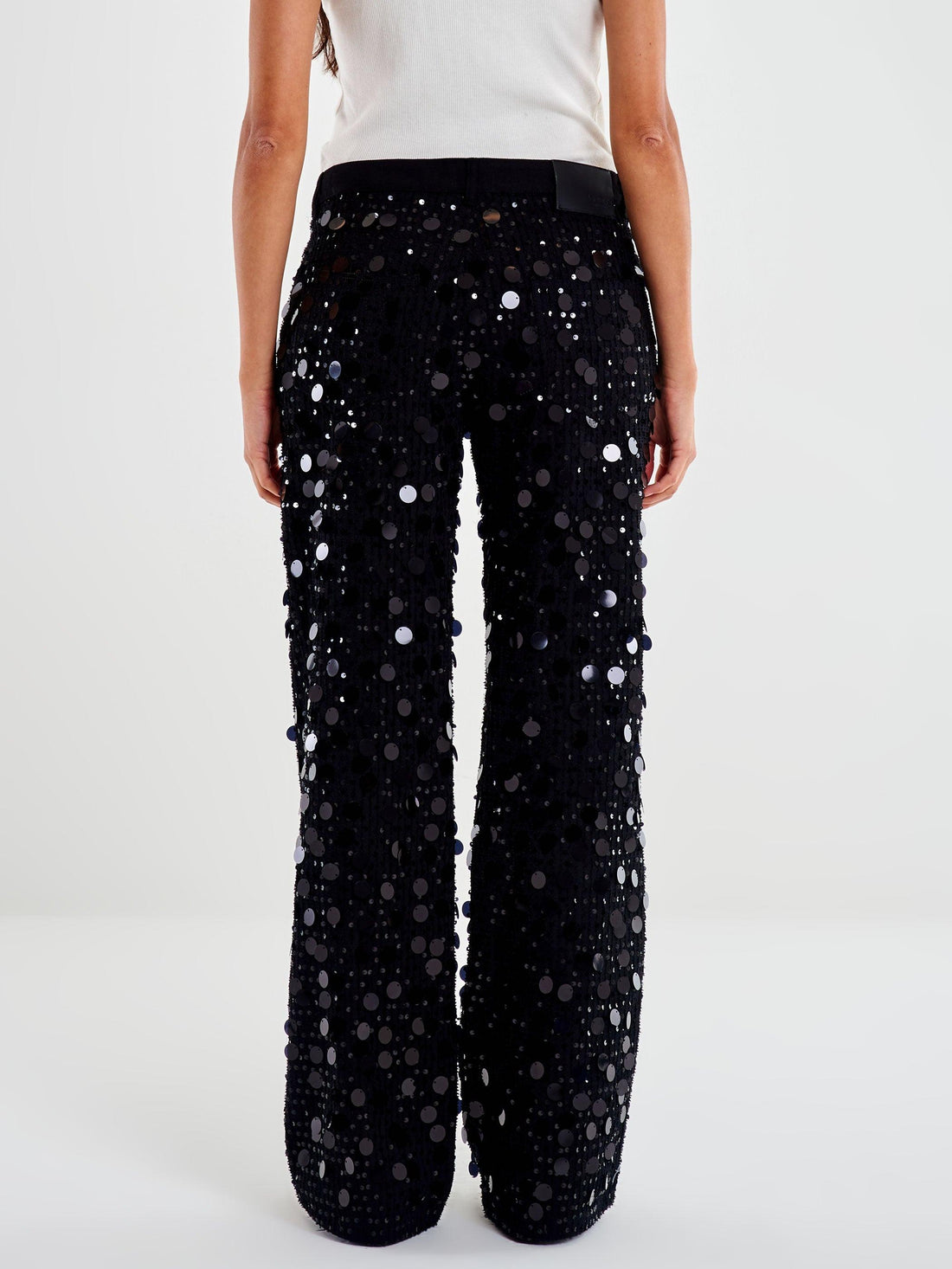 jeans dalia con pailettes DF5092 NERO VICOLO 