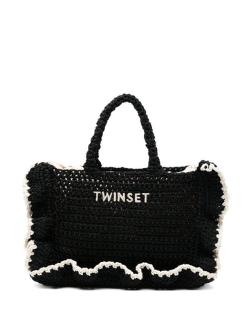 borsa crochet con balze 261TD8291 06571 TWINSET 