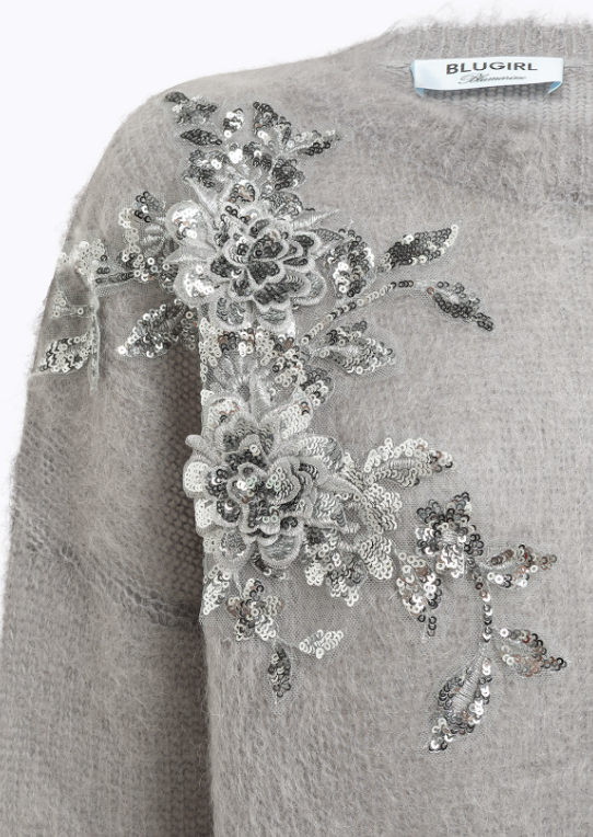 maglione con applicazioni RF5082MS037 63917 Blugirl 