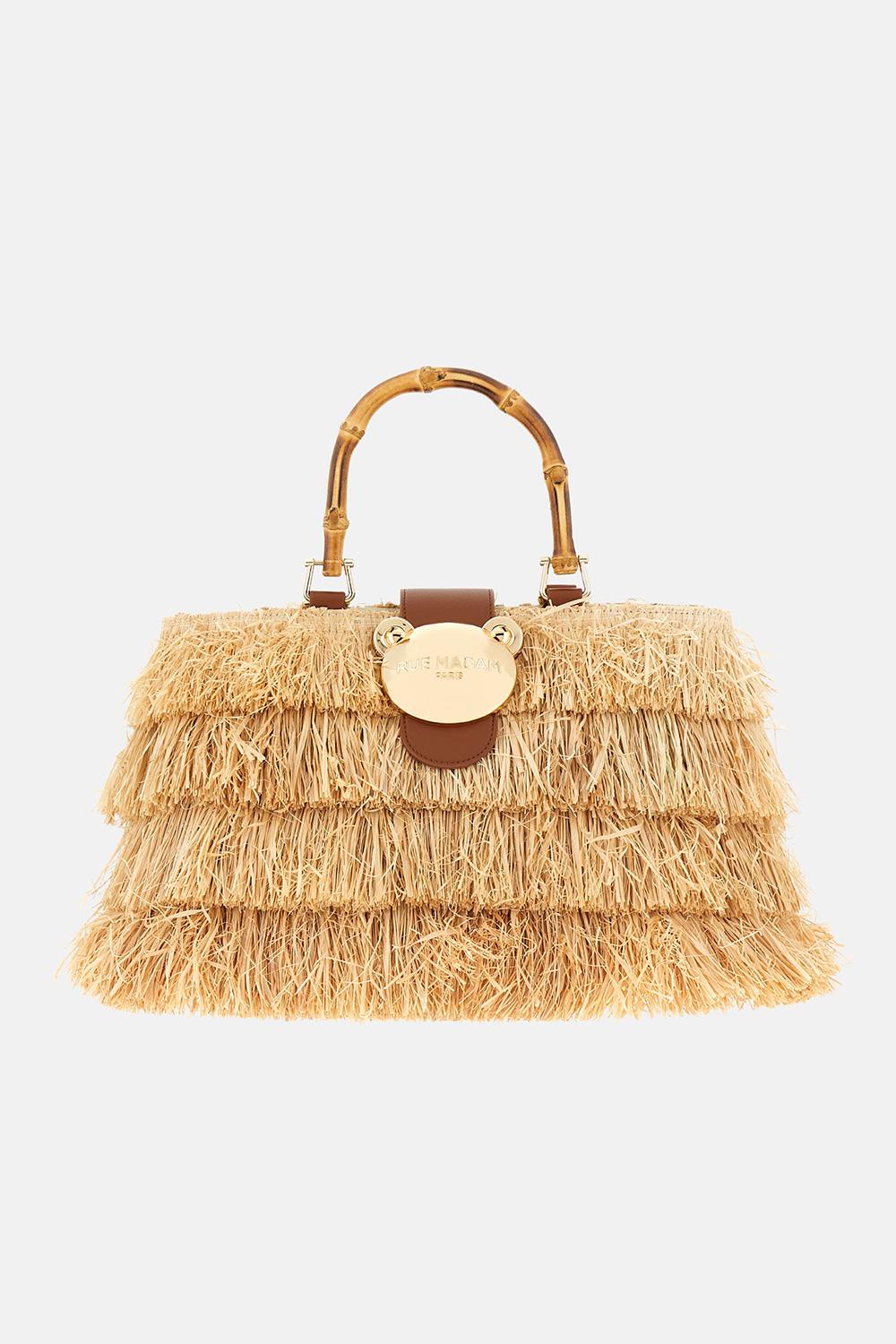 Borsa Riad Fringes 1555RIAD FRINGES NATURAL RUE MADAM PARIS 