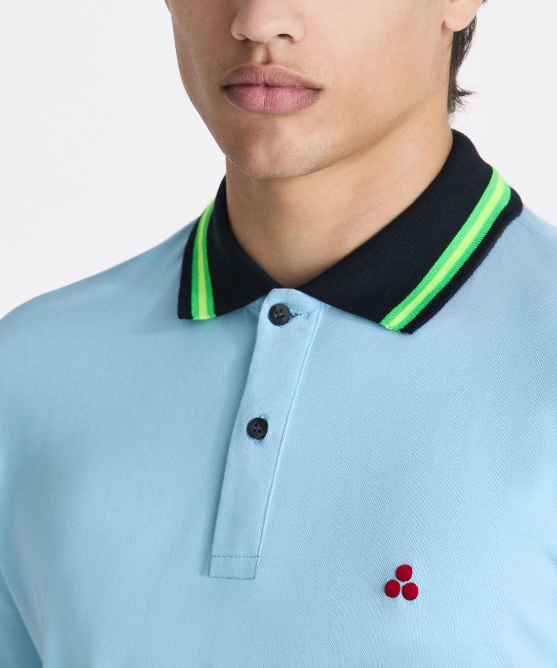 polo con dettagli fluo NEW SELANDINA STR 04 290 PeUTEREY 