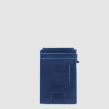 PIQUADRO portacarte con porta documenti Blu