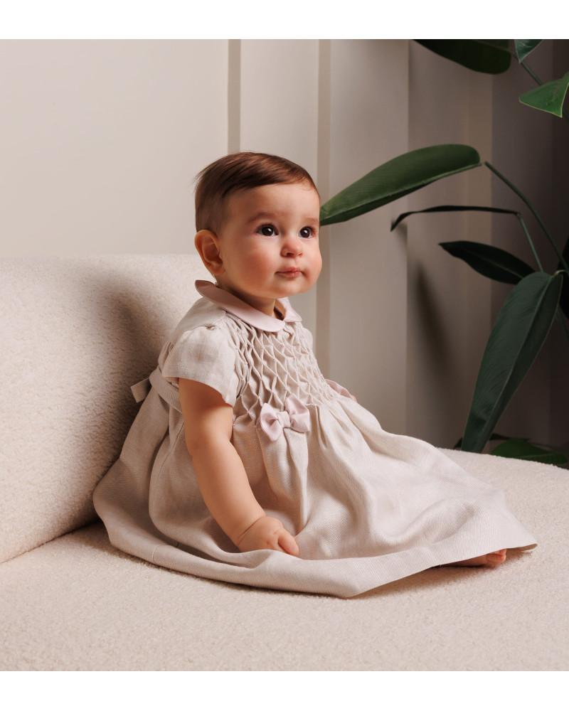 Abito Benedetta punto Smock 2CCAB64 D12PIN LA STUPENDERIA 