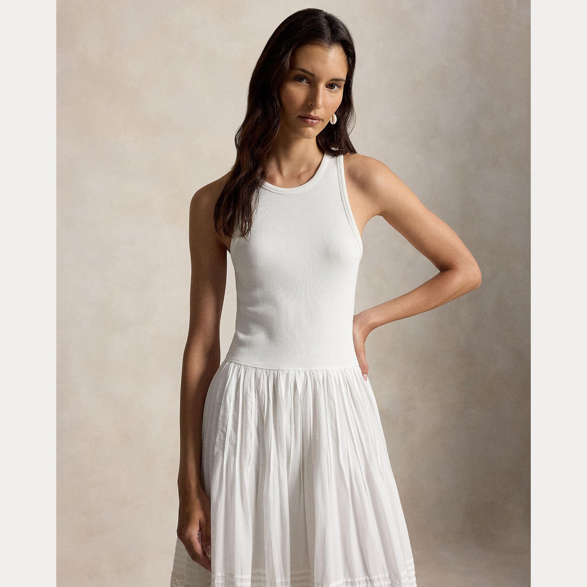abito con bordi in pizzo 211-A12914 001 RALPH LAUREN POLO 