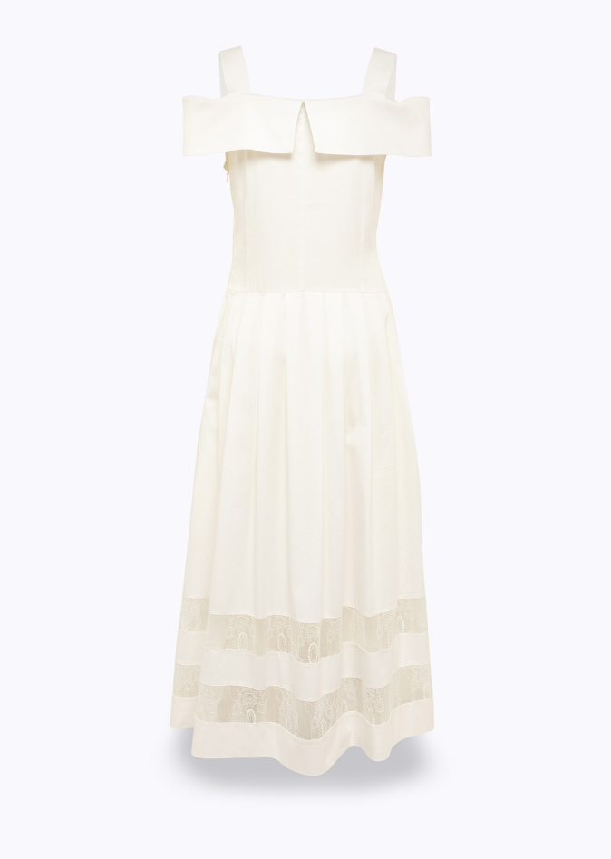 abito con inserti in pizzo RA6154T544A 11111 Blugirl 