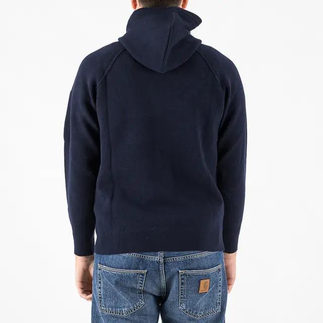 cardigan full zip e cappuccio 19CMKN057A 110149A 888 CP COMPANY 