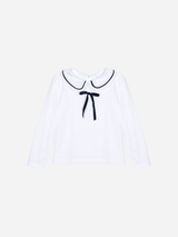 PATACHOU t-shirt collo peter pan Marine