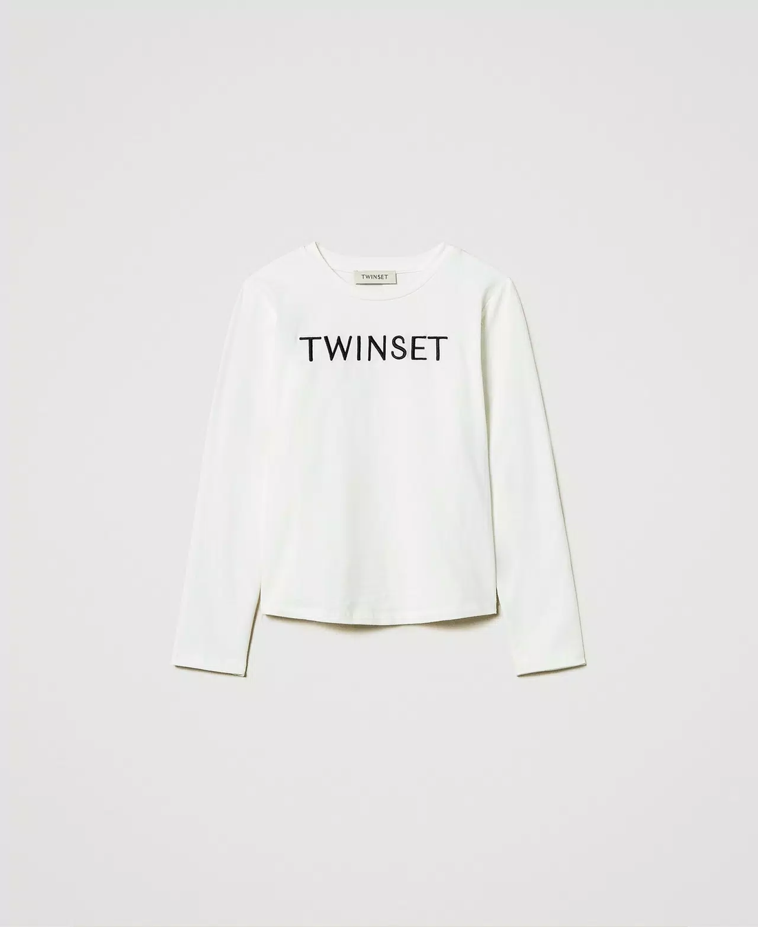 t-shirt cropped con logo 242GJ2075 02722 TWINSET GIRL 
