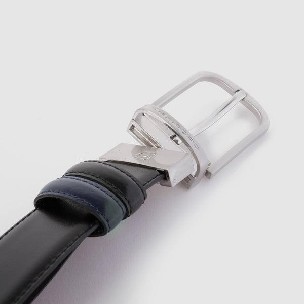 cintura in pelle bicolor CU3049C11 NB PIQUADRO 