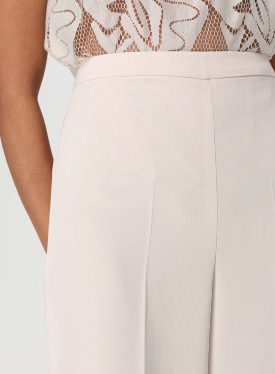 pantalone in crepe H.P1285.4244 NUDE HANITA 