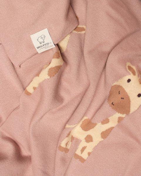 coperta culla in puro cotone 045520 TRAMONTO MAGLIFICIO DI VERONA 