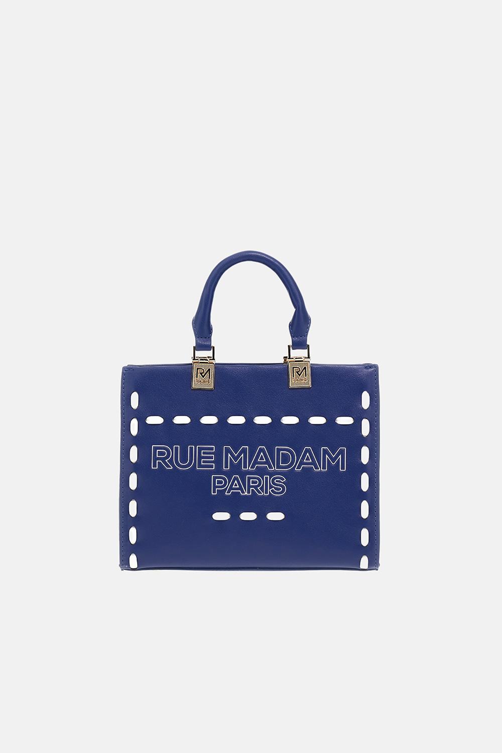 Borsa iconique mini tote 1532ICONIQUE NAVY RUE MADAM PARIS 