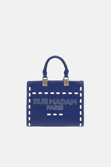 Borsa iconique mini tote 1532ICONIQUE NAVY RUE MADAM PARIS 